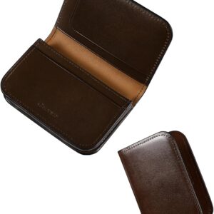 Modiko 名刺入れ メンズ 本革 栃木レザー プエブロレザー 名刺ケース 大容量 40枚 シンプル 名刺が折れない ビジネス 就職 プレゼント