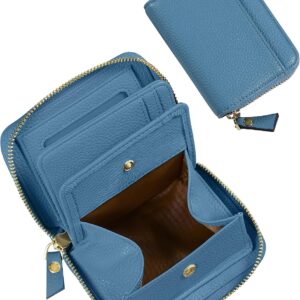 C-KINVLLXQB2 財布 ミニ財布 レディース 二つ折り財布 お札が折れない 大容量 BOX型小銭入れ カード10枚 コンパクト 財布 二つ折り 女性用 かわいい おしゃれ ギフト
